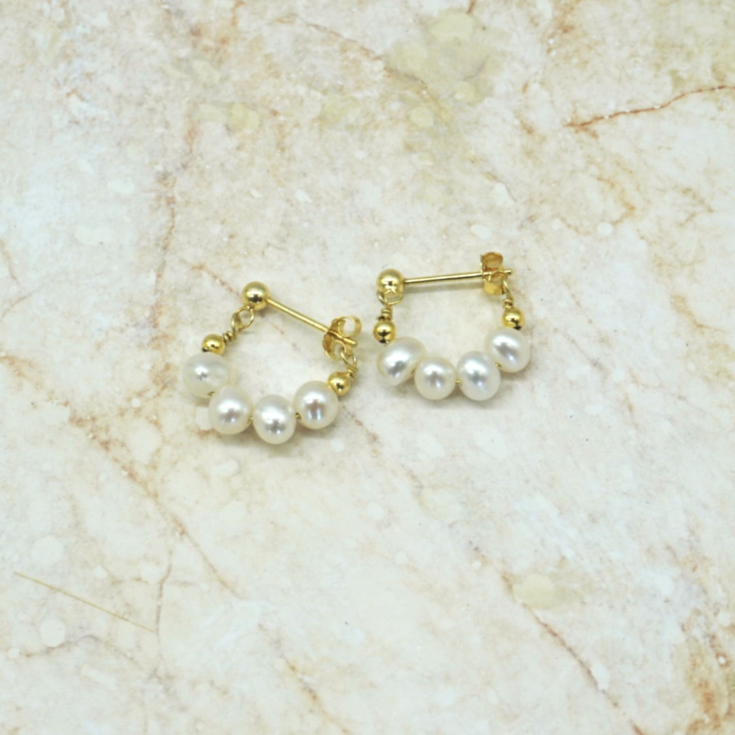 Lani Freshwater Pearl Hoops