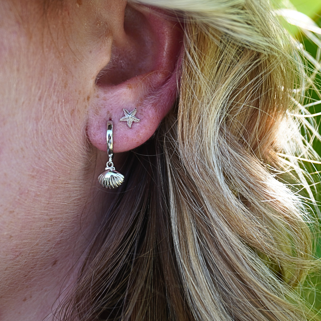 Kohola Gold/Silver Starfish Studs