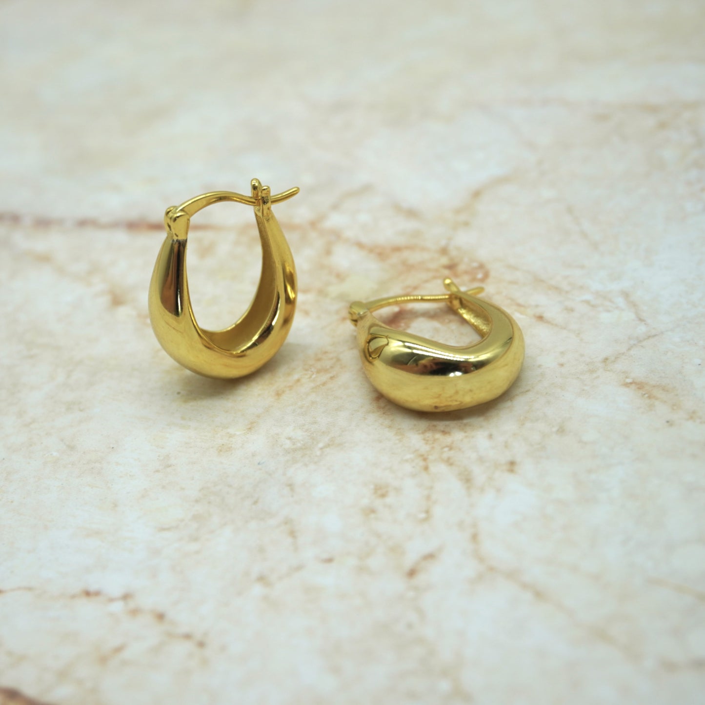Kallos Chunky Gold Hoops