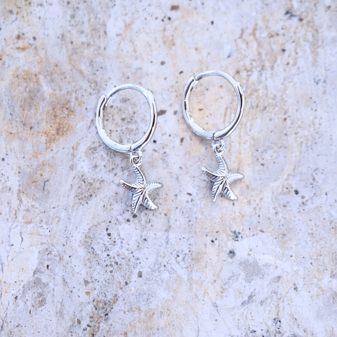 Maris Gold/Silver Starfish Hoops