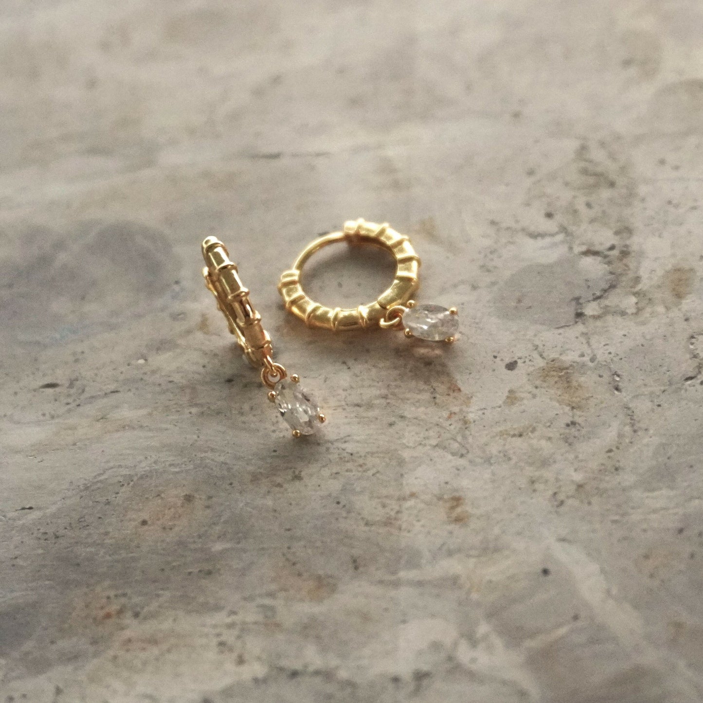 Manaia Gold Drop Hoops