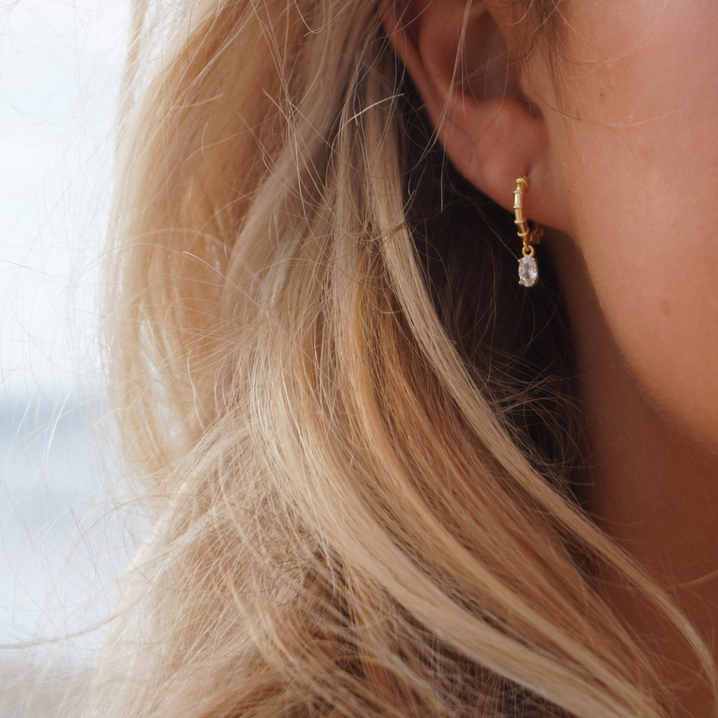 Manaia Gold Drop Hoops