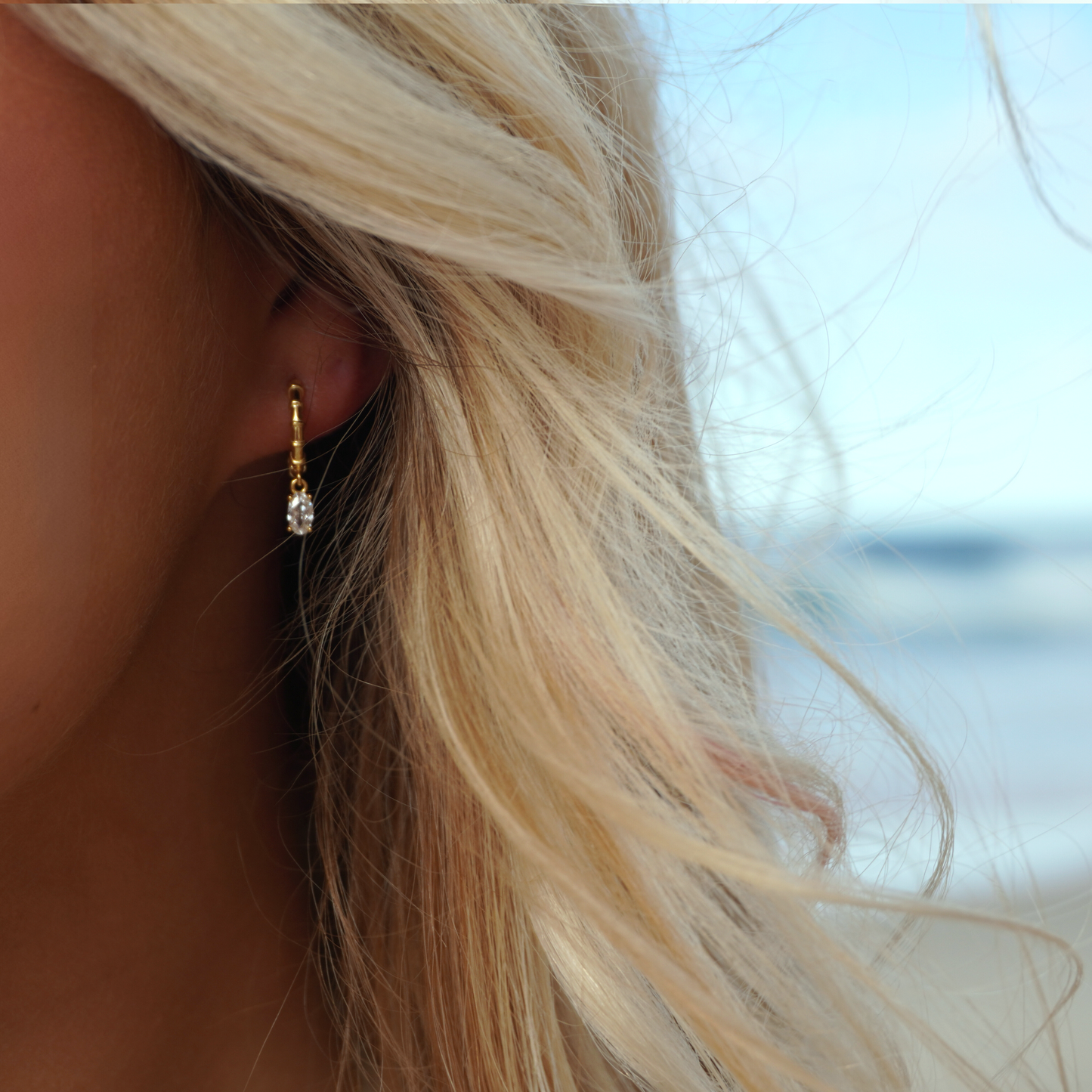 Manaia Gold Drop Hoops