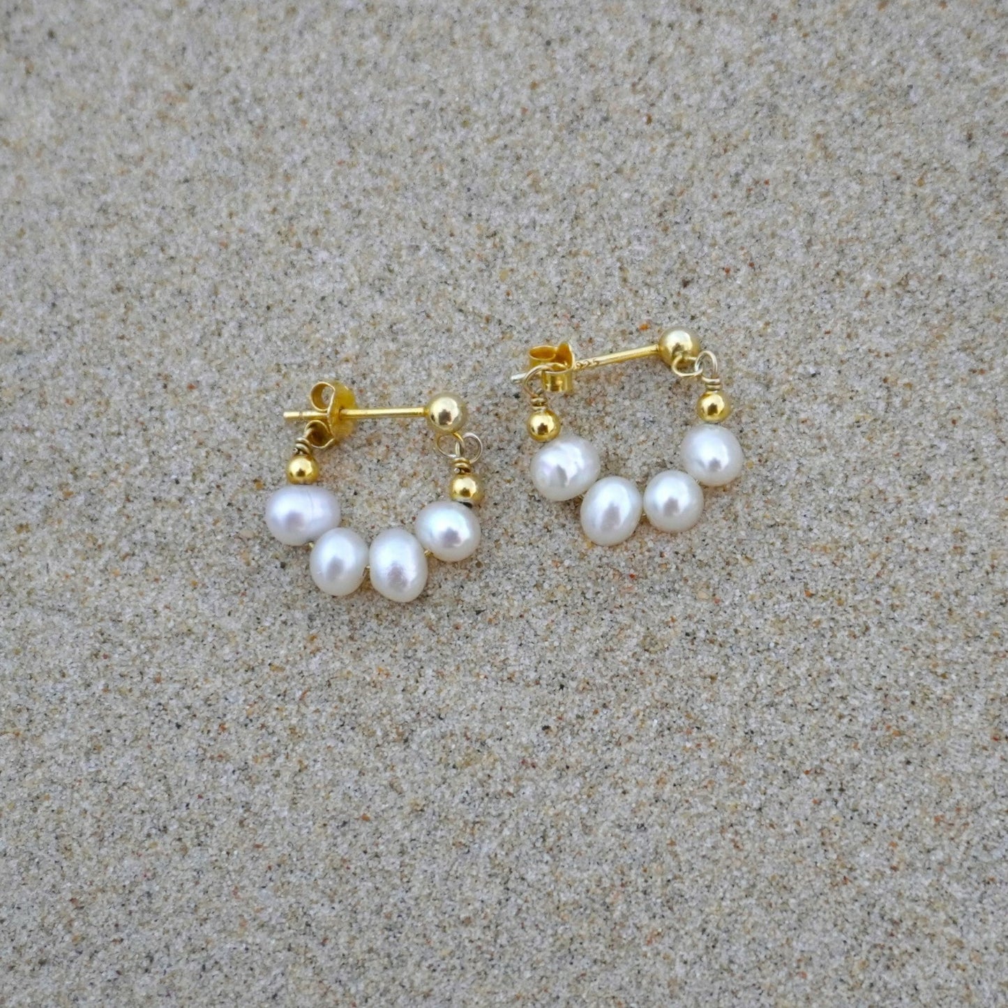 Lani Freshwater Pearl Hoops