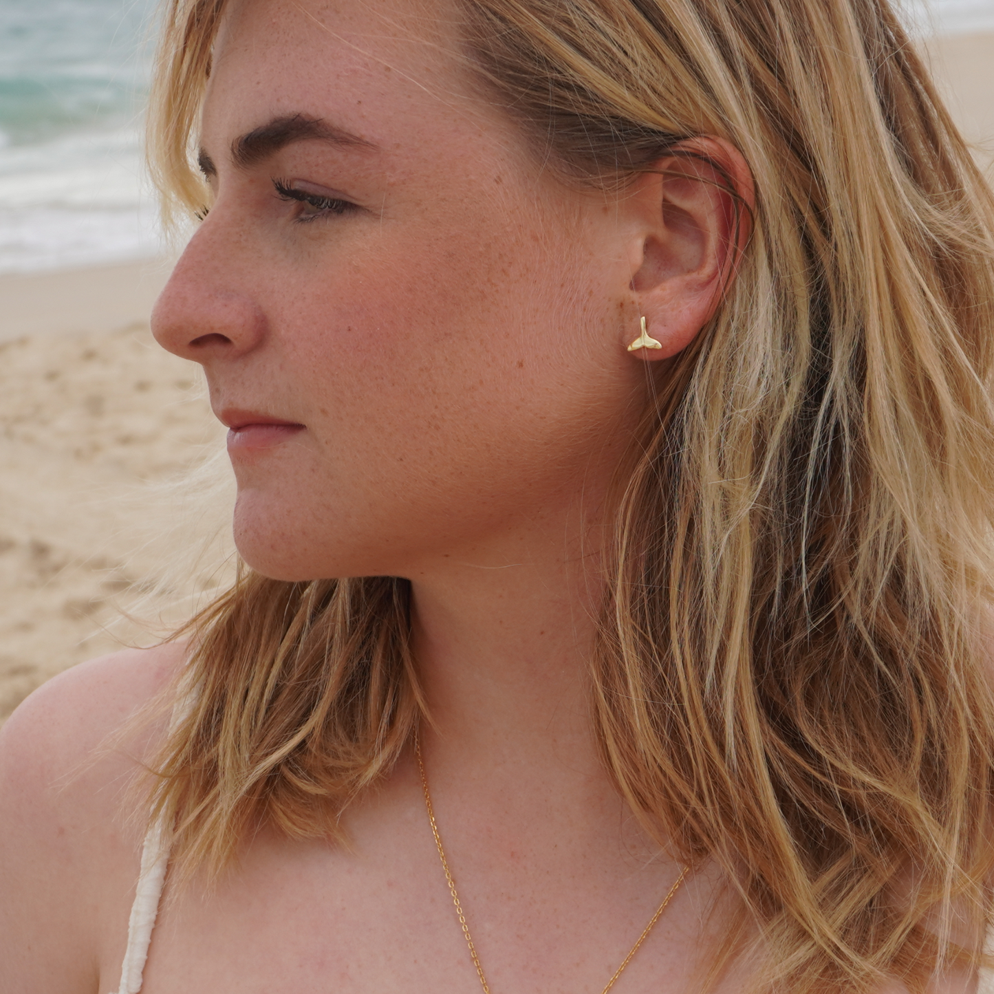 Kai Kekoa Whale Tail Stud Earrings