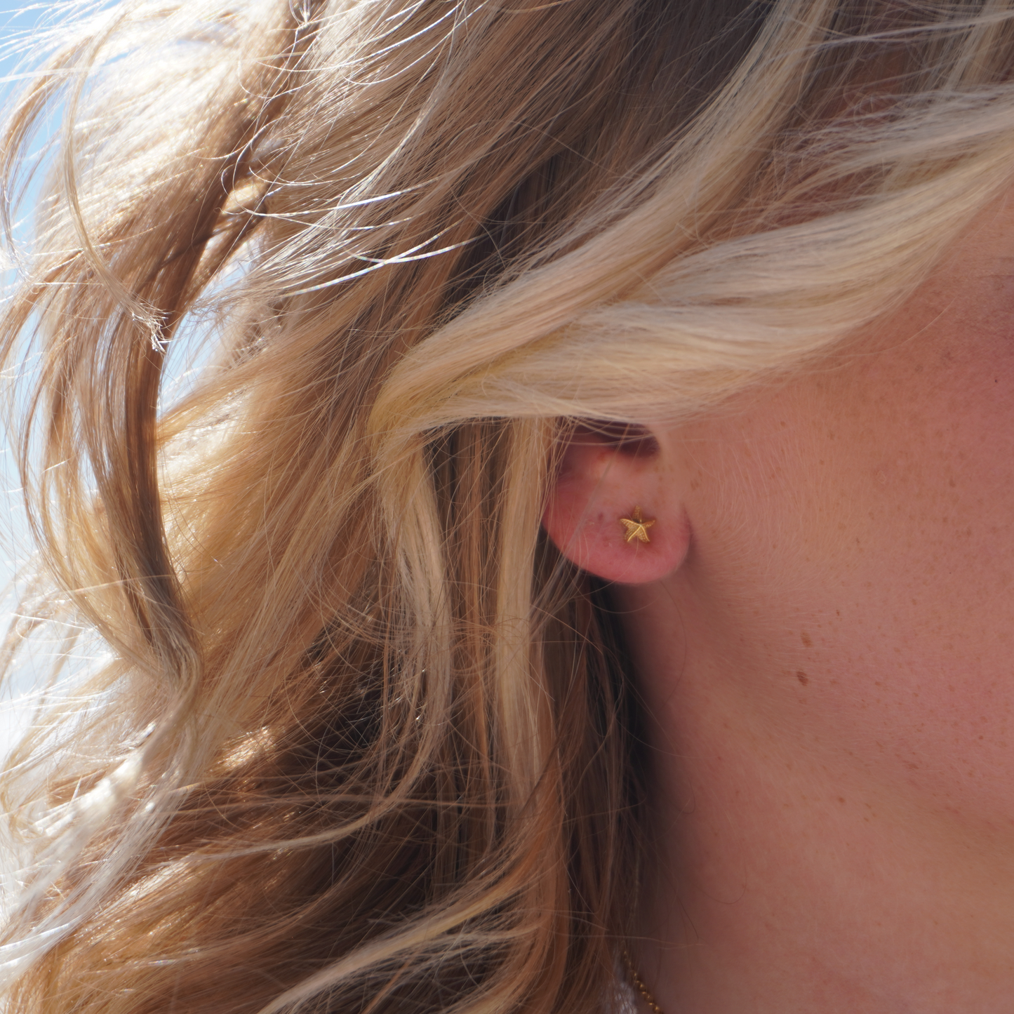 Kohola Gold/Silver Starfish Studs