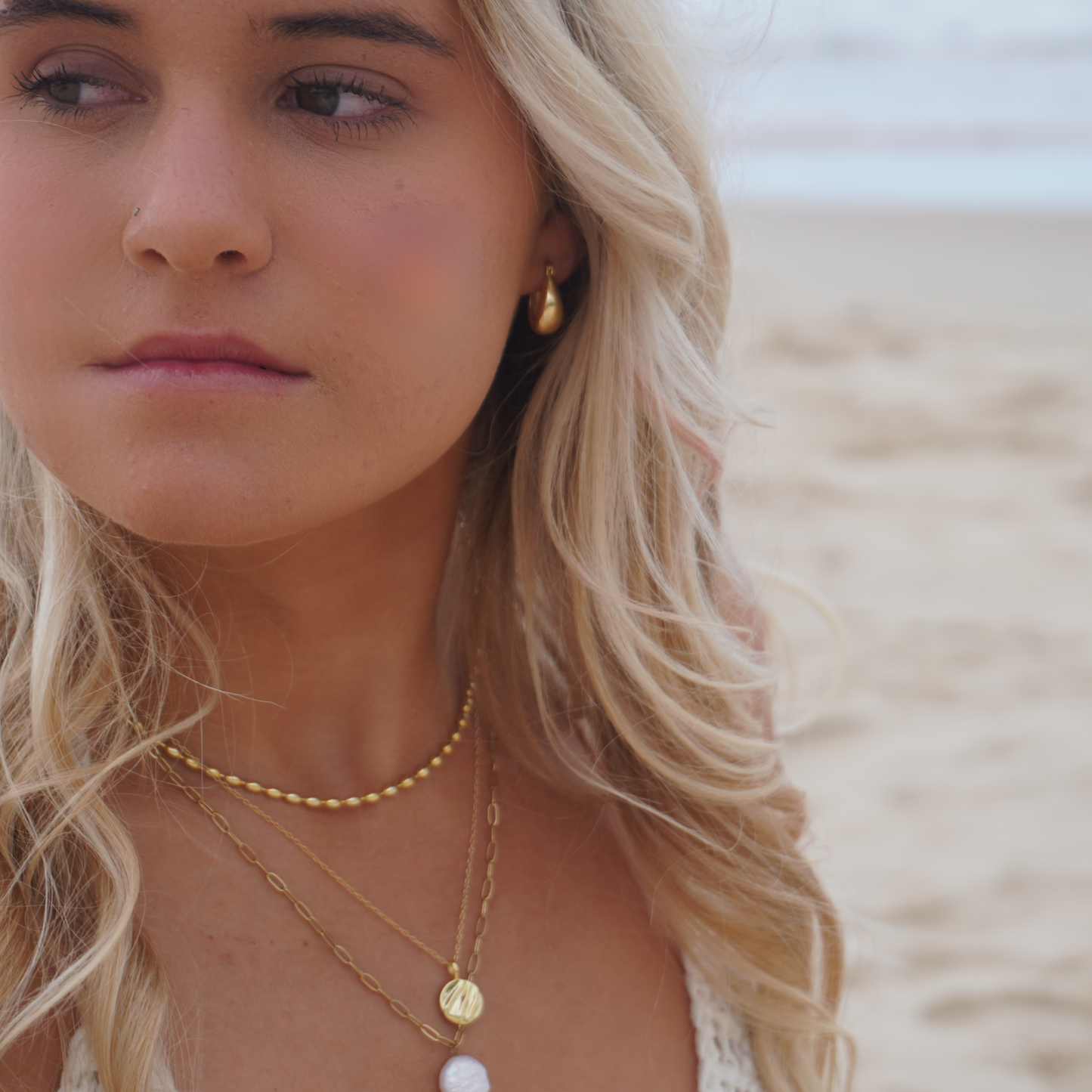 Kallos Chunky Gold Hoops