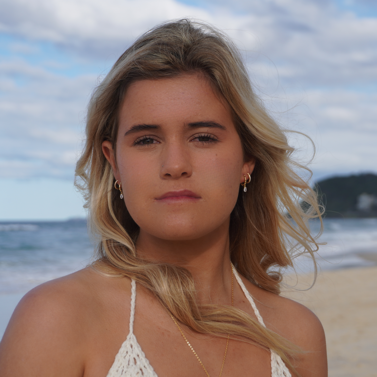 Manaia Gold Drop Hoops