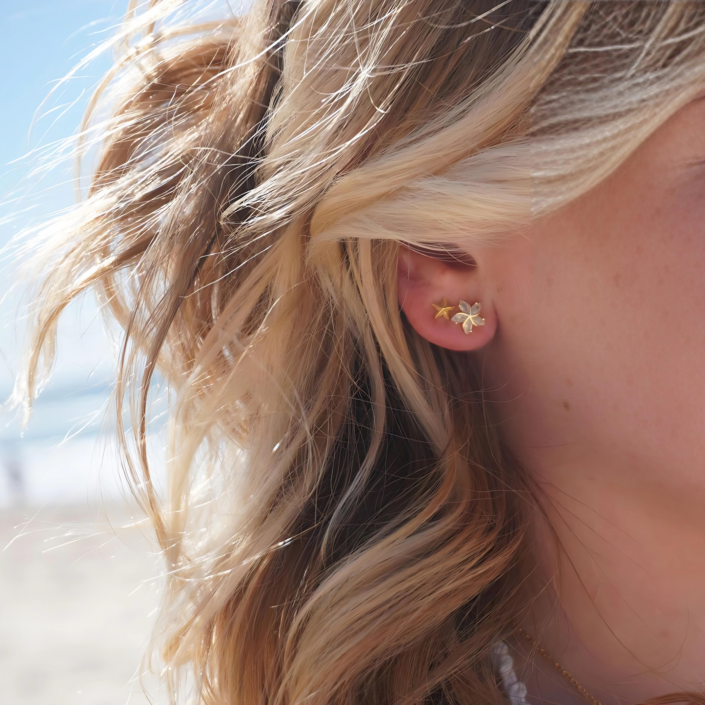 Nixie Frangipani Studs