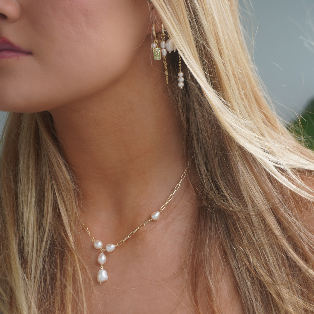 Bella Freshwater Pearl Statement Necklace