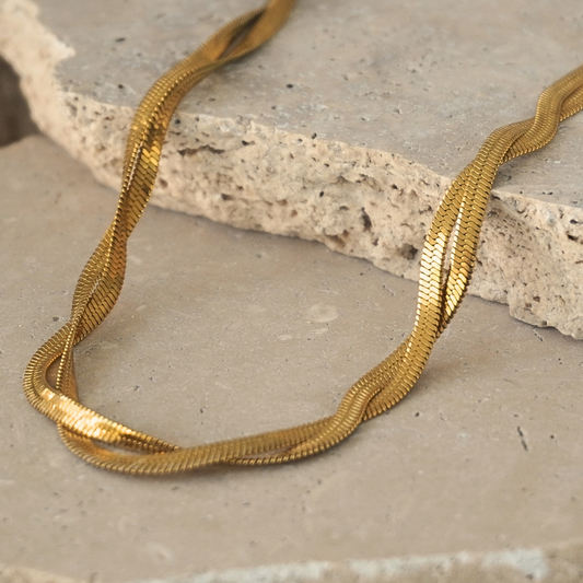 Kora Twisted Snake Necklace