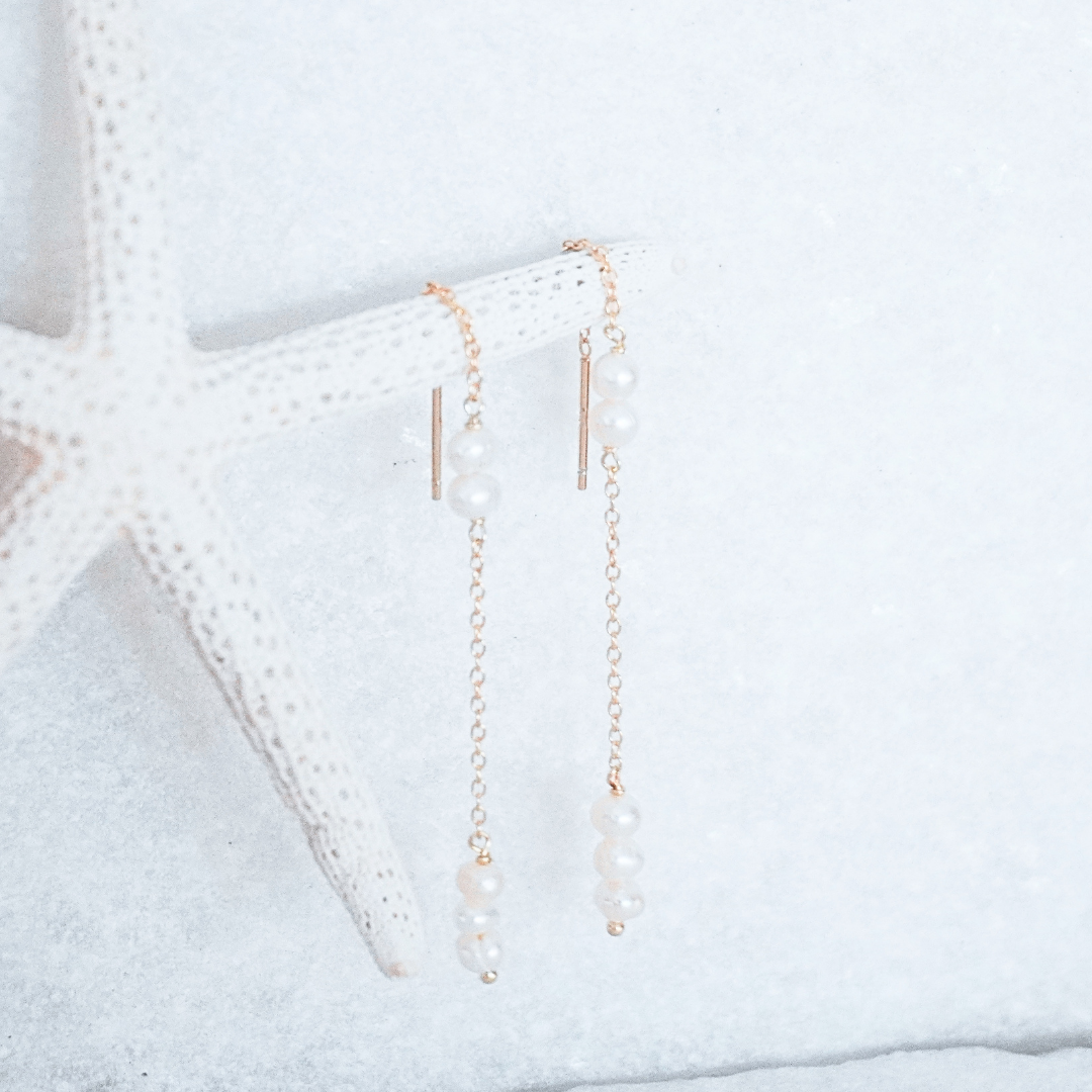 Lotti Pearl Thread Earrings