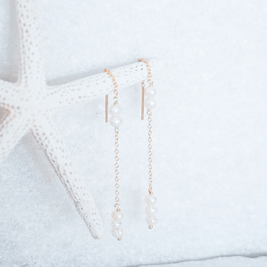 Lotti Pearl Thread Earrings