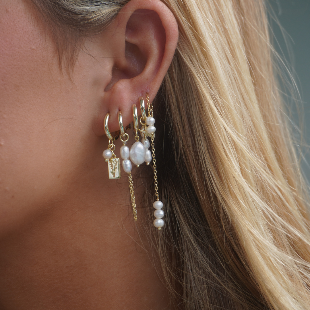 Lotti Pearl Thread Earrings