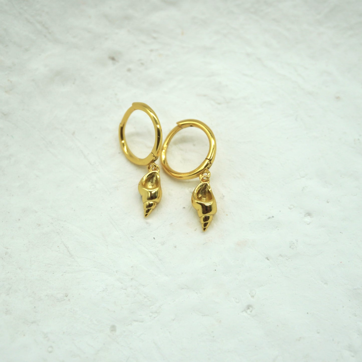 Meri Conch Shell Hoops