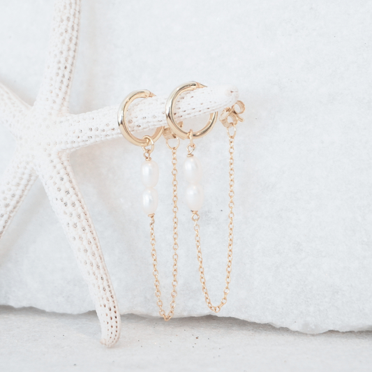 Skyla Chain Hoop Earrings