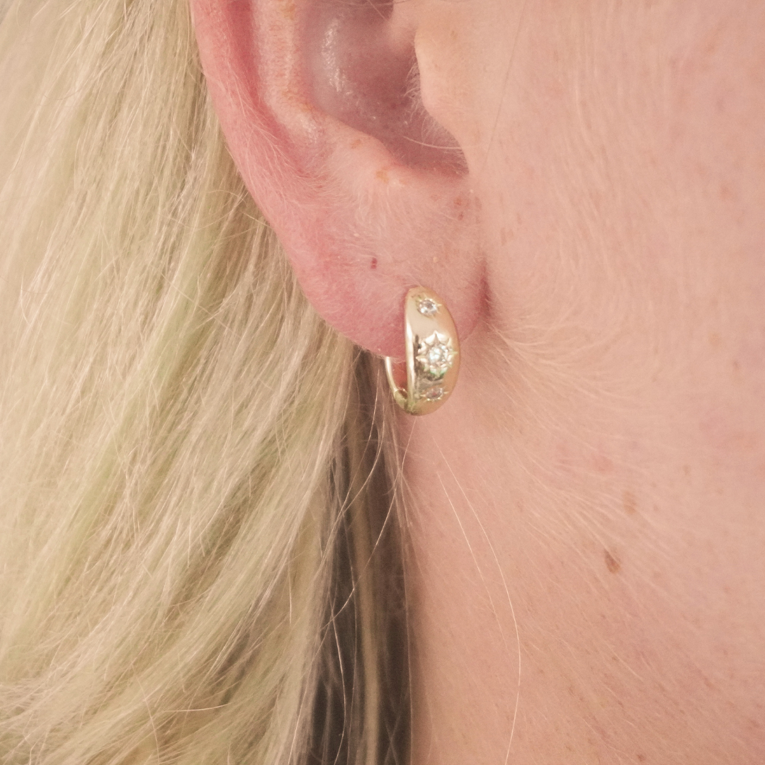 Starburst Large Hoop Earring