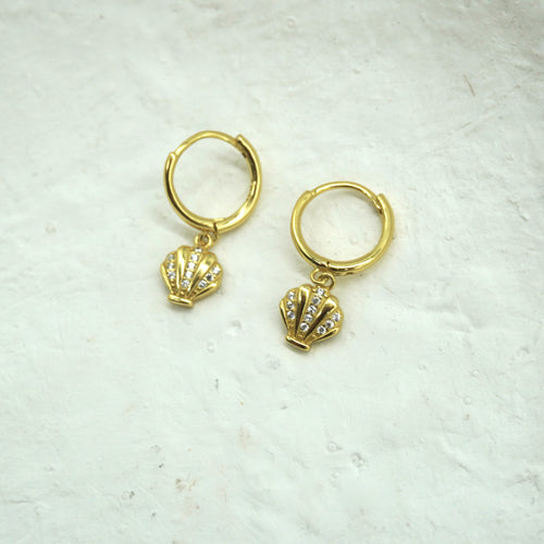 Tahnee Clamshell Drop Hoops