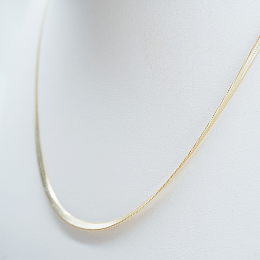 Zephyr Herringbone chain flat lay-waterproof gold-plated Kailumea