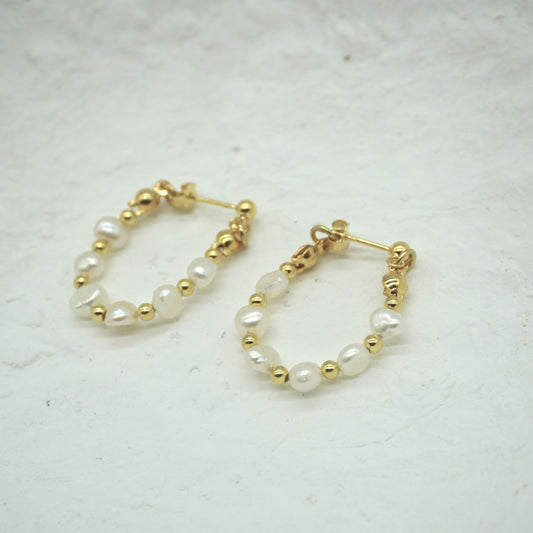 Leilani Freshwater Pearl Hoops