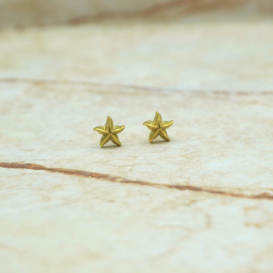 Kohola Gold/Silver Starfish Studs