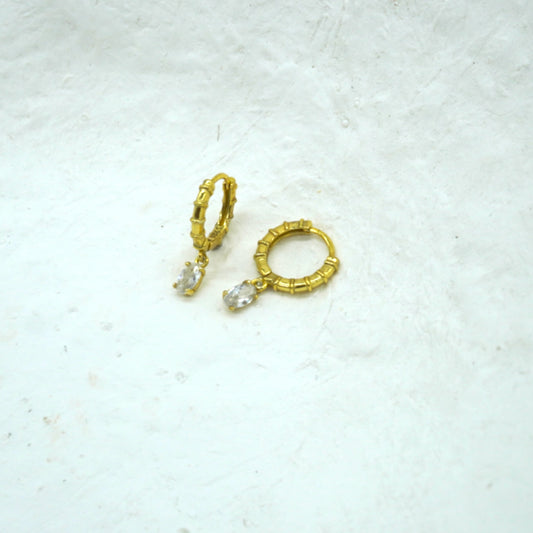 Manaia Gold Drop Hoops
