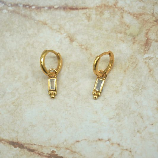 Pavana Huggie Pendant Hoops