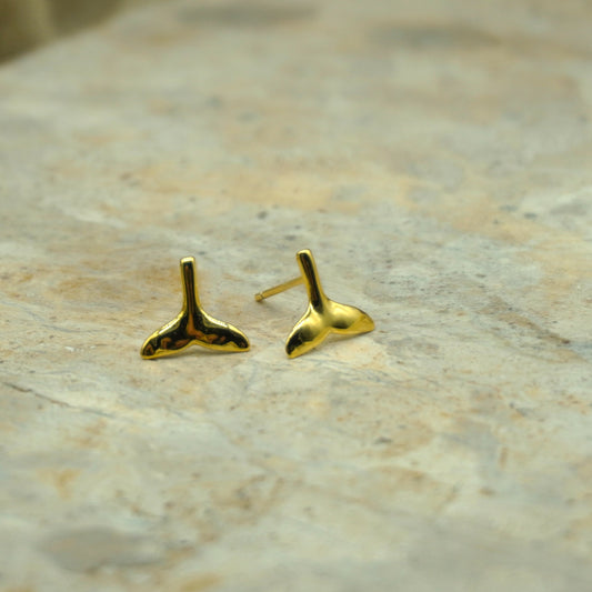 Kai Kekoa  Whale Tail Stud Earrings