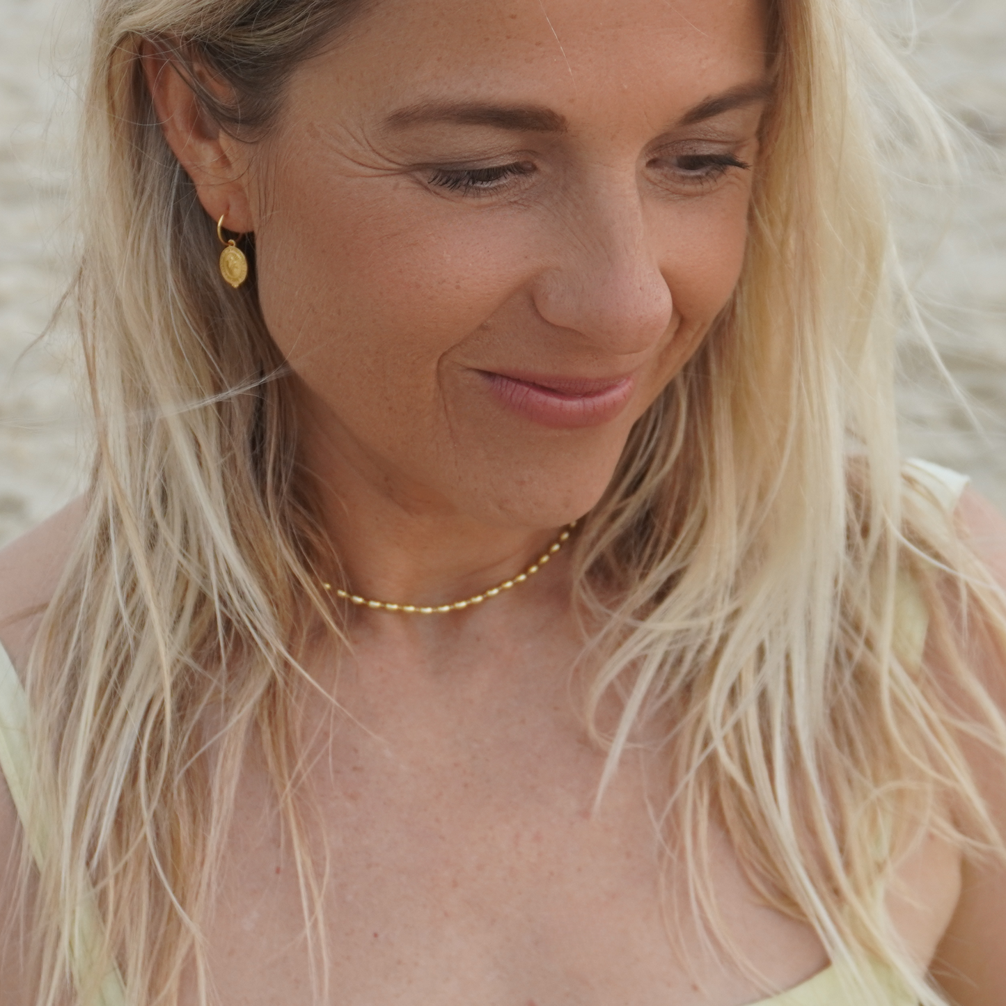 Kailani Gold Pendant Hoops