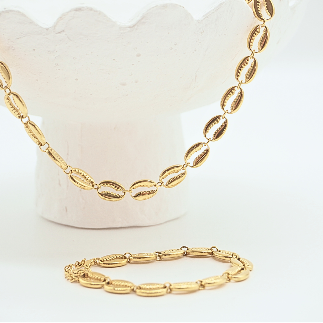 Seychelles Necklace and Bracelet Set