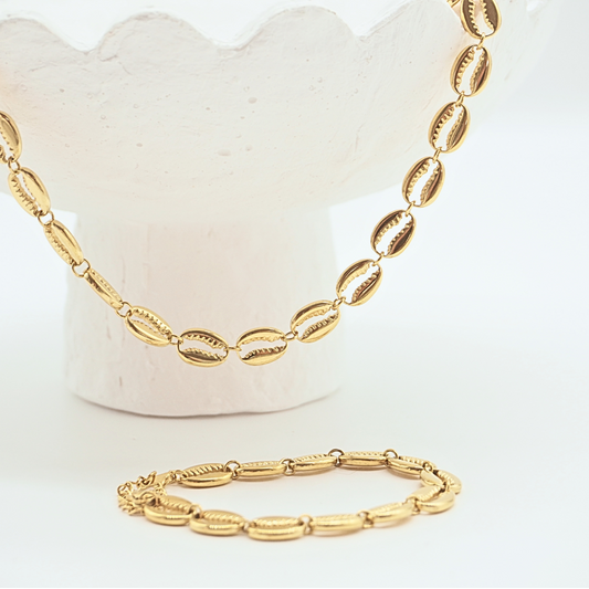 Seychelles Necklace and Bracelet Set