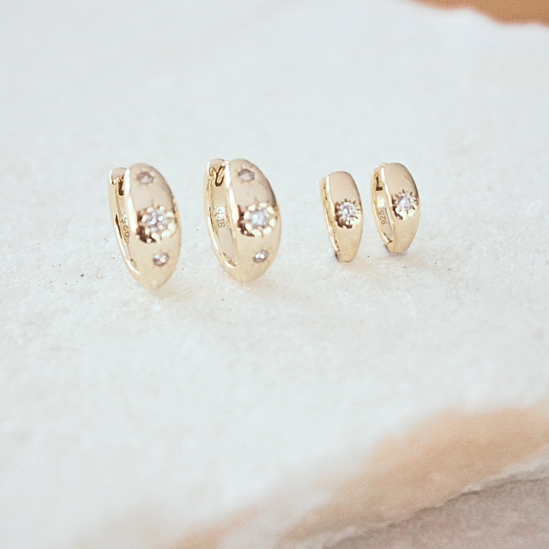 Starburst Large Hoop Earring