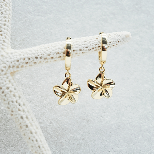 Tahiti Frangipani Hoops